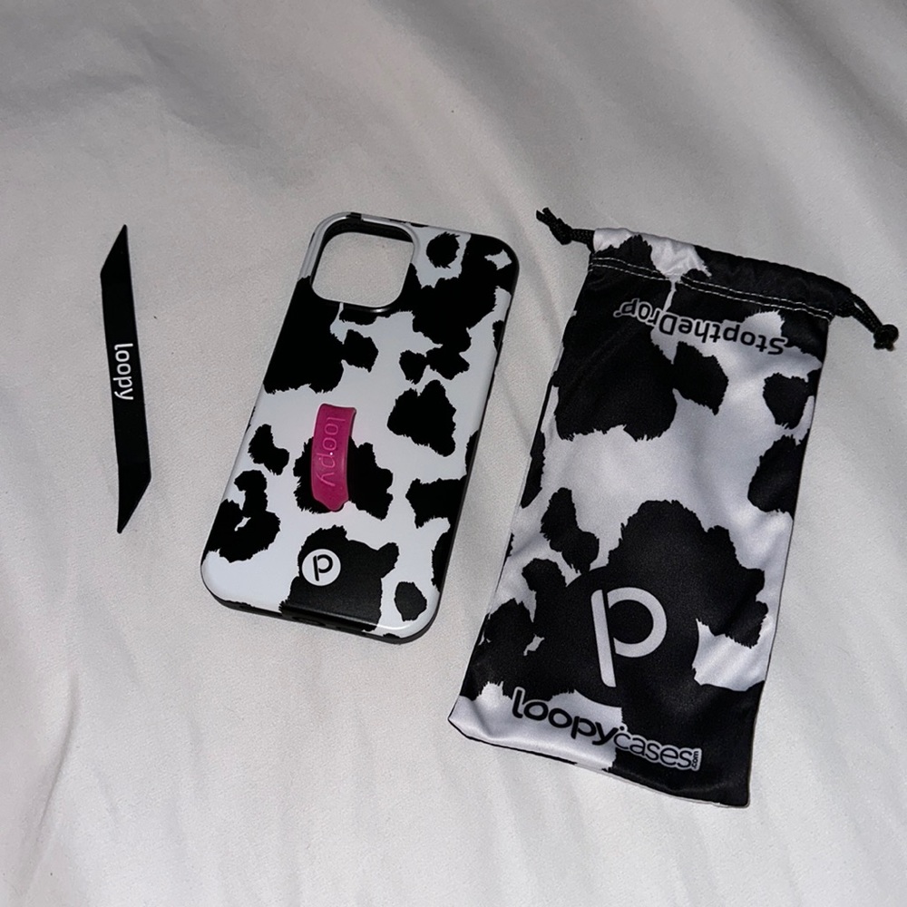 Cow print loopy case iPhone 12 Pro Max